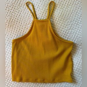 J. Crew Ribbed Halter Crop Top